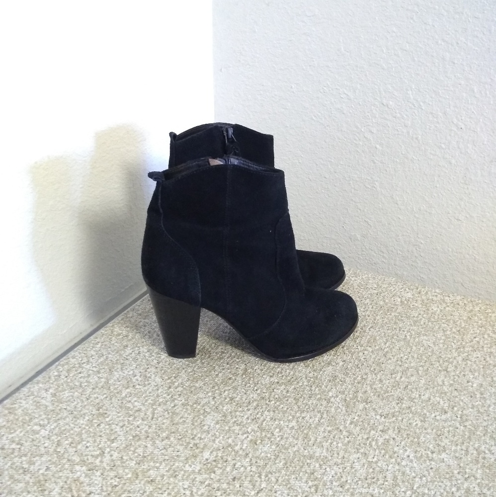 Joie Black Suede Ankle Boots